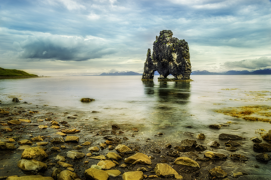 Hvitserkur or the troll rock in Iceland.