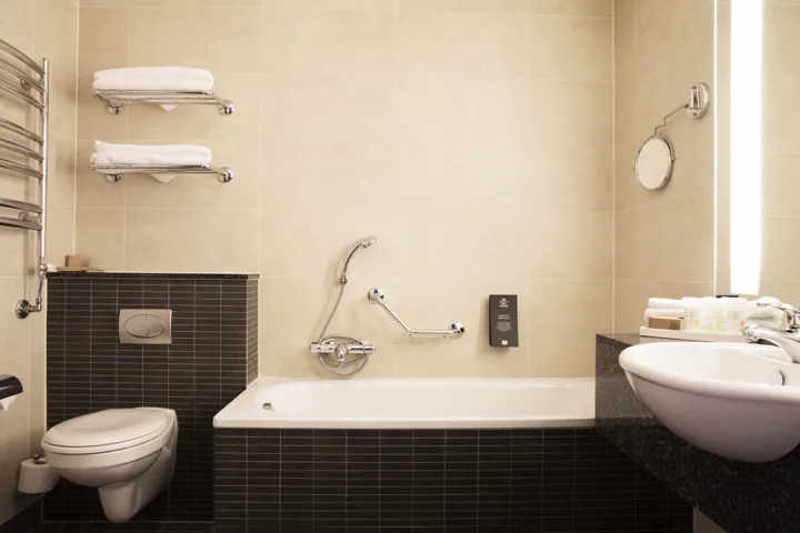 Tower View Bathroom at Hotel Reykjavik Grand 