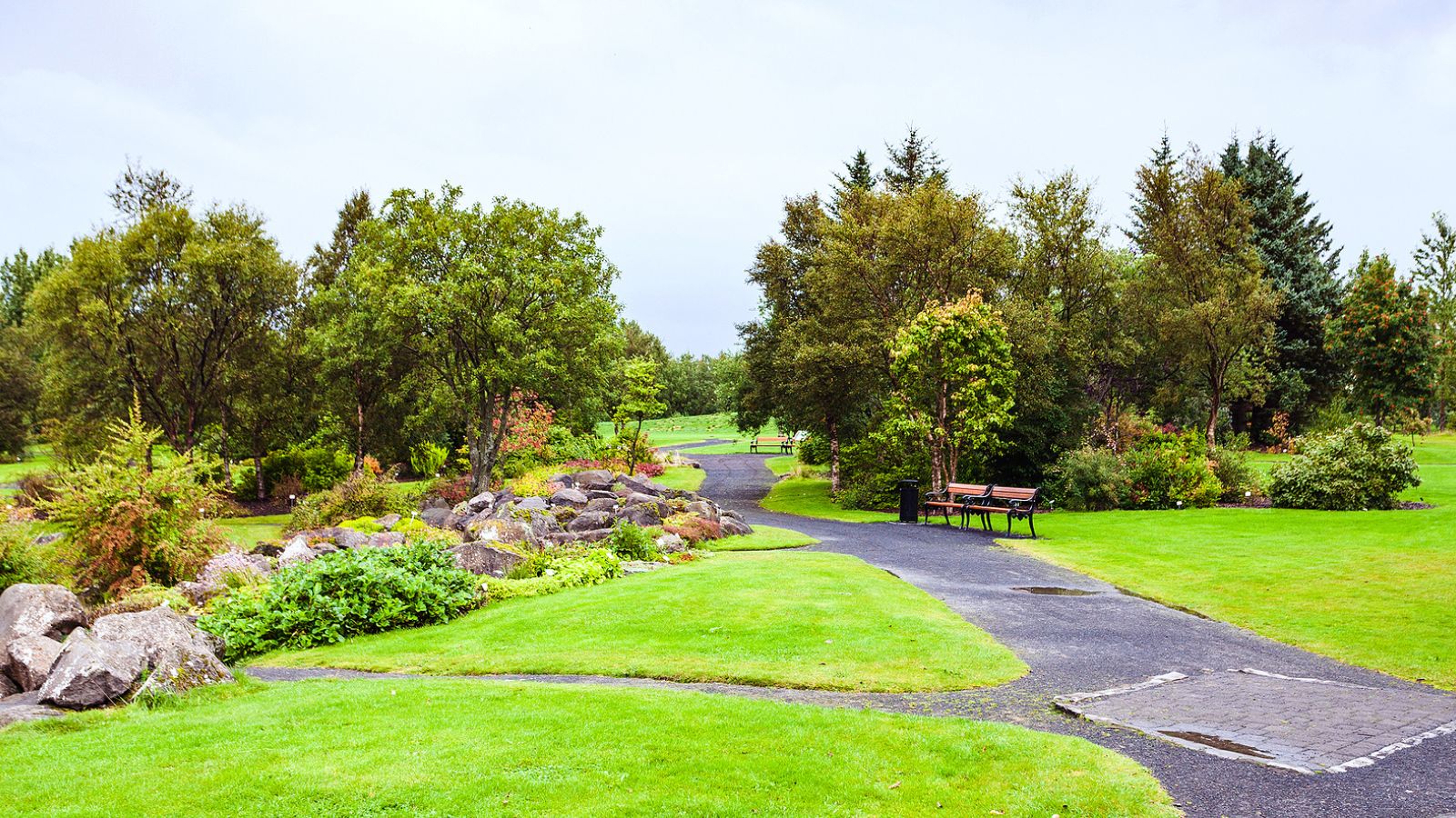 Grasagarður Botanical Garden in Reykjavík.